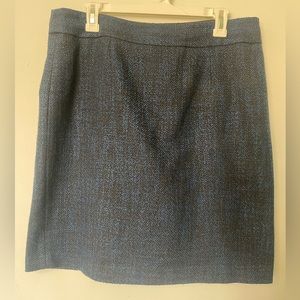 Banana Republic Polyester & Wool Blue Skirt